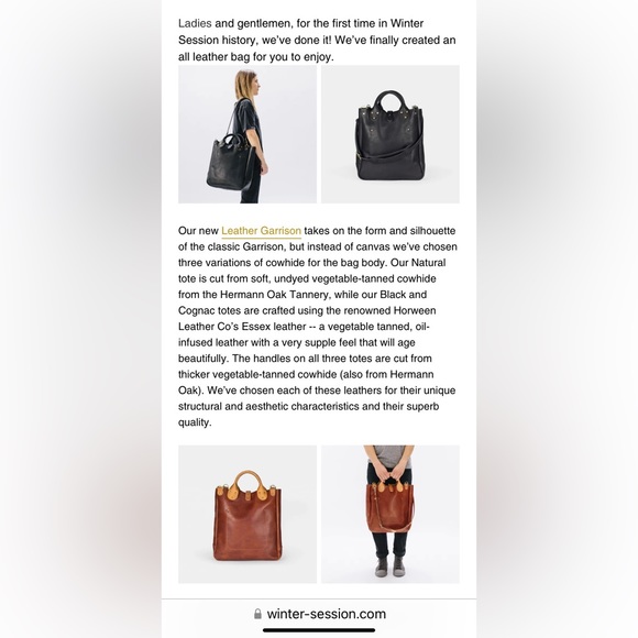 NWOT Winter Session Limited Edition Leather Garrison Caryall - Picture 9 of 11